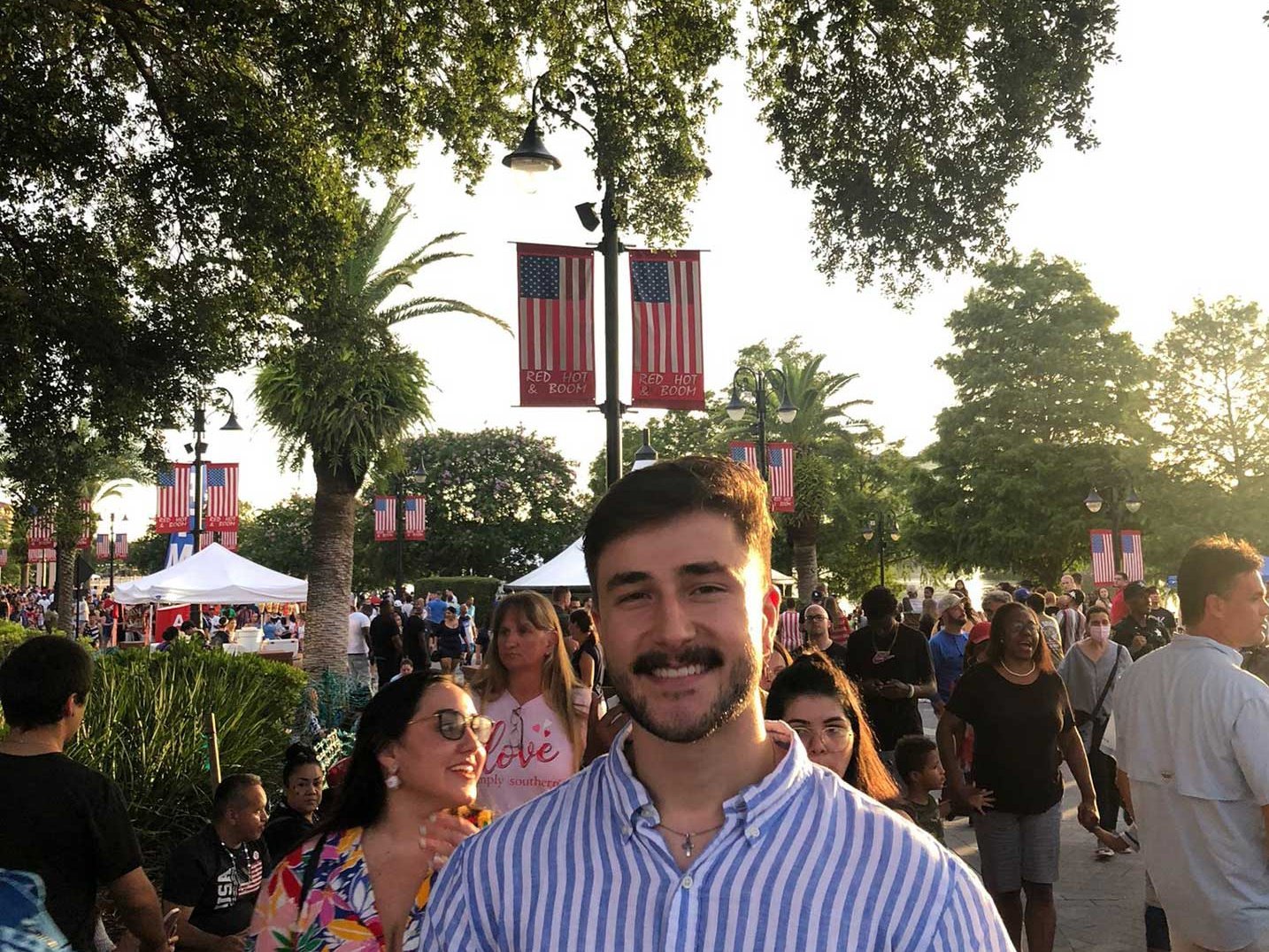 Tobias I. während seines Auslandsaufenthalts am Rieker Standort in Orlando, Florida