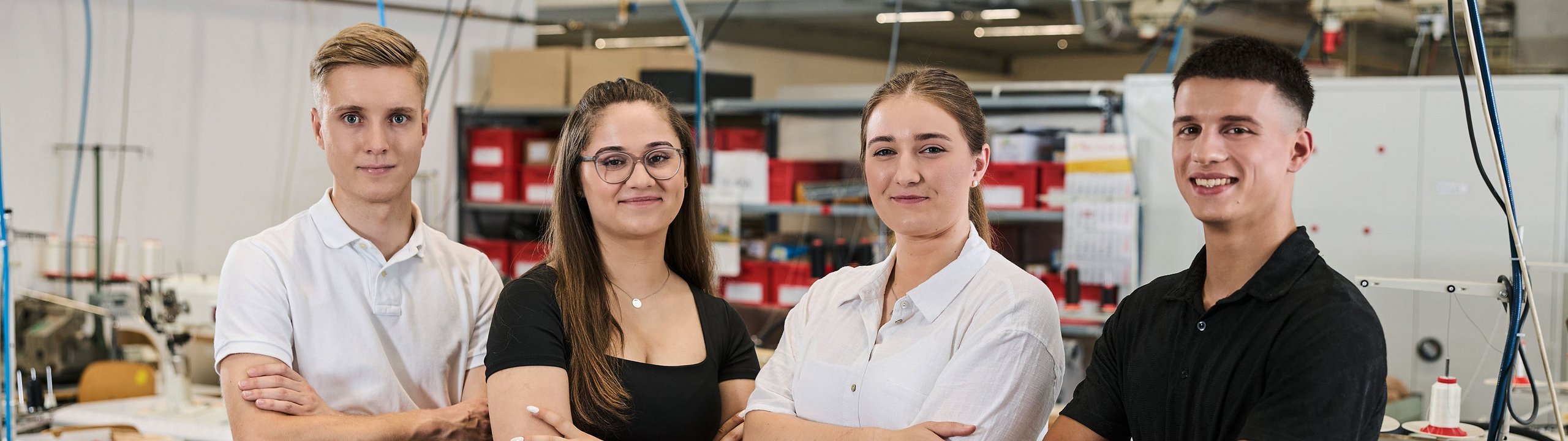 Trainees während ihres Traineeprogramms bei Rieker