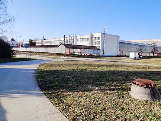 Ein Gebäude des Rieker Standorts in Komarno.