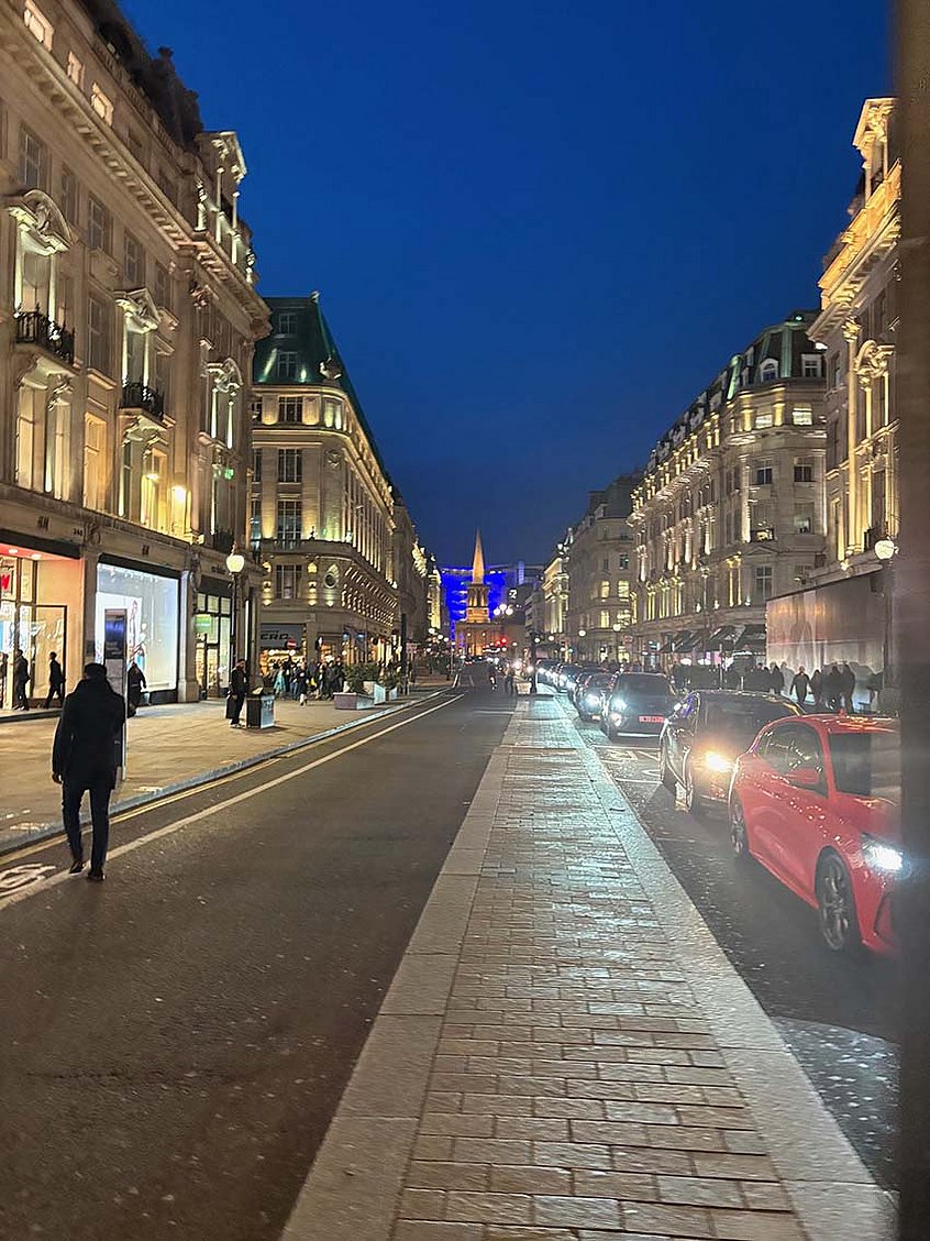 Abendstimmung in London.